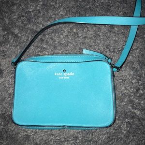 Bright Blue Kate Spade Mini Crossbody Purse